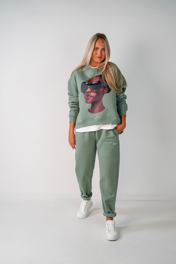 D.N.A Dámska Oversize Mikina GLASSES